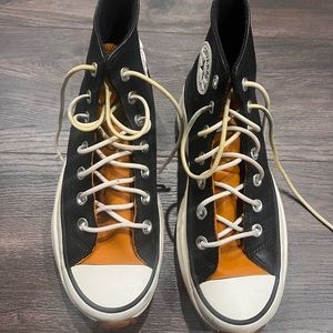 All Leather Platform Converse